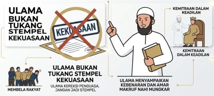 Ulama Bukan Tukang Stempel Kekuasaan, Wajib Koreksi Kesalahan Penguasa!
