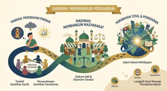 Dakwah Bukan Cuma Mengajak Sholat, Tapi Juga Membangun Peradaban