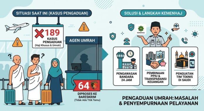 189 Pengaduan Masuk Kemenhaj, Modus Penipuan hingga Penggelapan Ancam Jemaah Umrah